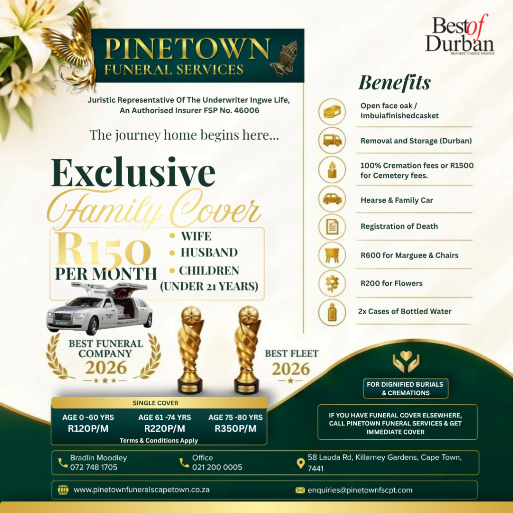 5 | Pinetown Funeral Services Cape Town